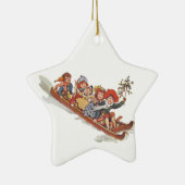 Schlitten Keramik Ornament (Rechts)