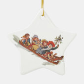Schlitten Keramik Ornament (Hinten)