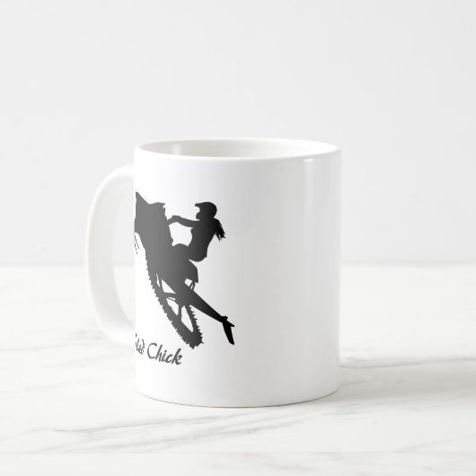 Schlitten-Küken Kaffeetasse (Vorderseite Links)