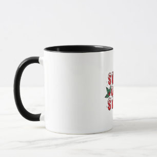 Schlitten Mädchen Schlitten Weihnachten Hässliches Tasse