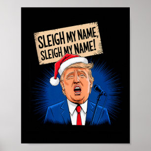 Schlitten Mein Name Schlitten Mein Name Lustiger T Poster