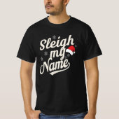 Schlitten Name Vibes T-Shirt (Vorderseite)