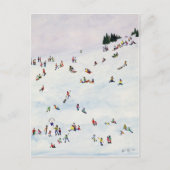 Schlitten oder nicht zu Schlitten 1990 Postkarte (Vorderseite)