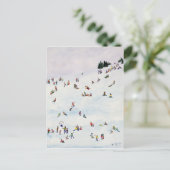 Schlitten oder nicht zu Schlitten 1990 Postkarte (Stehend Vorderseite)