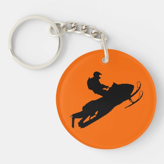 Schlitten-Schlüsselkette Schlüsselanhänger (Vorderseite)