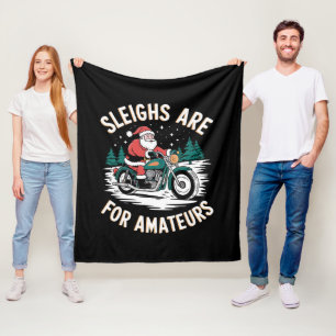 Schlitten Sind Für Amateure Weihnachten Motorrad B Fleecedecke