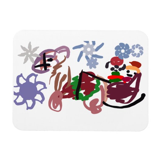 Schlitten Winter Magnet (Horizontal)
