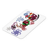 Schlitten Winter Magnet (Linke Seite)