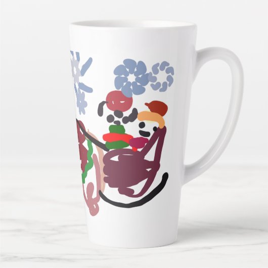 Schlitten Winter Milchtasse (Rechts)