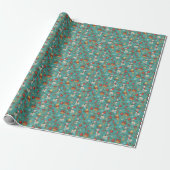 Schlittenfahren den ganzen Tag Geschenkpapier (Ungerollt)