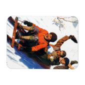 Schlittenfahren Magnet (Horizontal)
