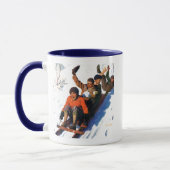 Schlittenfahren Tasse (Links)