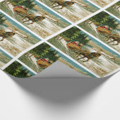 Schlittenfahrt Geschenkpapier (Ecke)