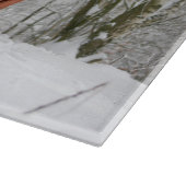 Schlittenfahrt im Schneewald Schneidebrett (Ecke)