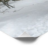 Schlittenfahrt im Winter Wunderland Poster (Ecke)