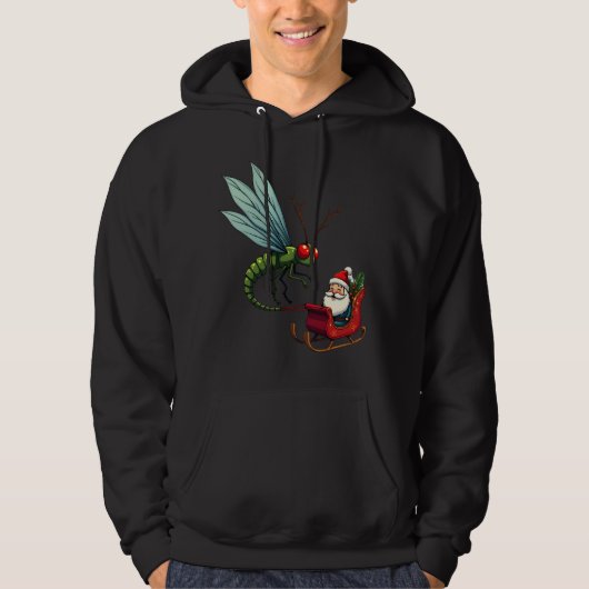 Schlittenfahrt Libelle Hoodie (Vorderseite)