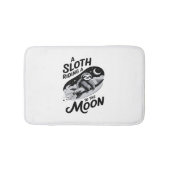 Schlittenfahrt mit einer Rakete zum Mond Badematte (Vorderseite)