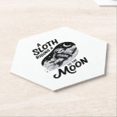 Schlittenfahrt mit einer Rakete zum Mond Untersetzer (angewinkelt)