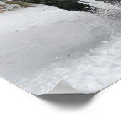 Schlittenfahrt, Schnee, Wald, Pferd, Winter, weiß, Poster (Ecke)