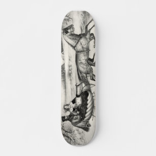 Schlittenfahrt Skateboard