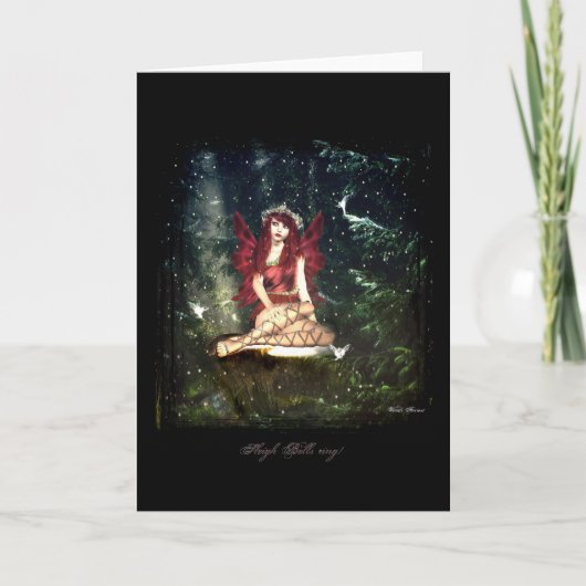 Schlittenglocken Feiertagskarte (Vorderseite)