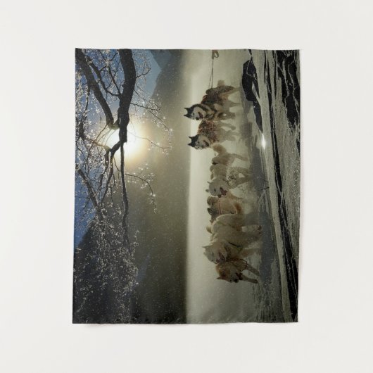 Schlittenhähnchen Wandteppich (Vorderseite)