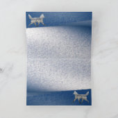 Schlittenhund Frohe Weihnachtskarte Feiertagskarte (Innenseite)