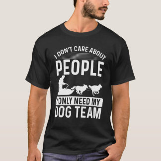 Schlittenhund-Rennen Alaska Mushing Husky Schlitte T-Shirt