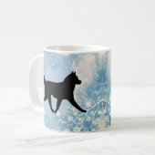Schlittenhund Winter Kaffeetasse (Vorderseite Links)