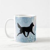 Schlittenhund Winter Kaffeetasse (Links)