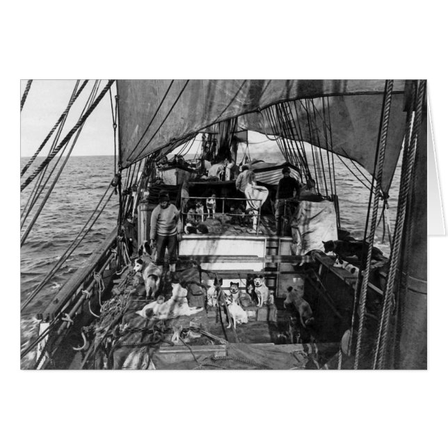 Schlittenhunde auf See (Vorderseite (Horizontal))