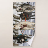 Schlittenhunde Badehandtuch (Badehandtuch)