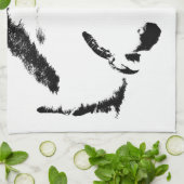 Schlittenhunde Handtuch Husky Malamute Teetuch (Gefaltet)