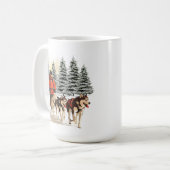 "Schlittenhunde Tasse (Vorderseite Links)