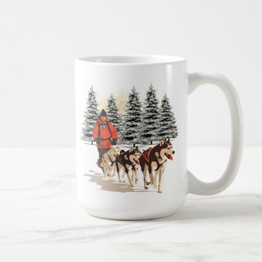 "Schlittenhunde Tasse (Rechts)