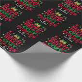 Schlittenklingeln und gemütliche Puzzles Festliche Geschenkpapier (Ecke)