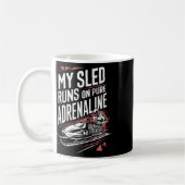 Schlittenschnee Wintersport Winter Outdood Act Kaffeetasse (Links)