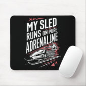 Schlittenschnee Wintersport Winter Outdood Act Mousepad (Mit Mouse)