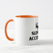 Schlittenunfall lustiger sarkastischer Becher Tasse (Links)