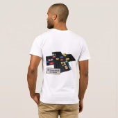 Schlitz-Auto-Fahren, kundengerecht T-Shirt (Schwarz voll)