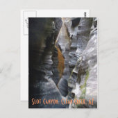 Schlitz-Schlucht, klarer Nebenfluss, AZ Postkarte (Vorne/Hinten)