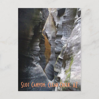 Schlitz-Schlucht, klarer Nebenfluss, AZ Postkarte