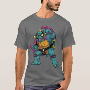 Schlitzen Sie den mutierten Schnappschildkröten-Sc T-Shirt