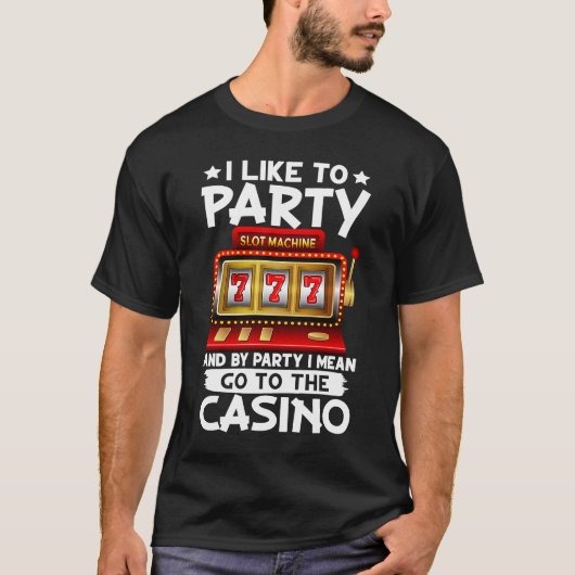 Schlitzmaschine Ich mag Party und mit Party Gemein T-Shirt (Vorderseite)
