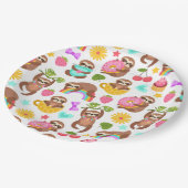 Schlitzpapierplatte Pappteller (Schrägansicht)