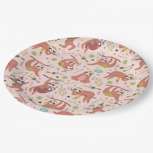 Schlitzpapierplatte Pappteller (Schrägansicht)