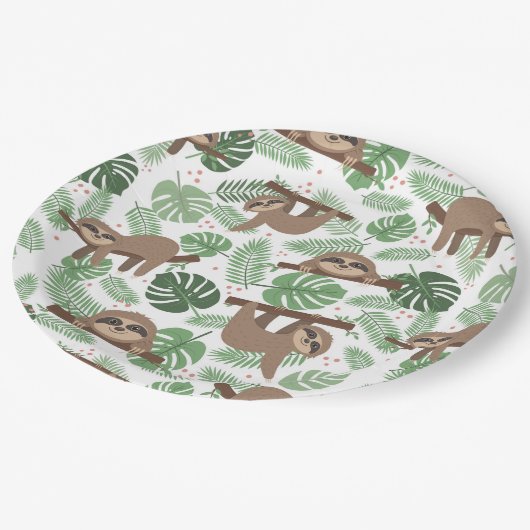 Schlitzpapierplatte Pappteller (Schrägansicht)