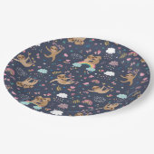 Schlitzpapierplatte Pappteller (Schrägansicht)