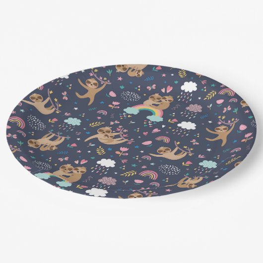 Schlitzpapierplatte Pappteller (Schrägansicht)