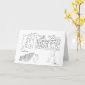 Schloss Aboyne Bogenschütze und Scottie Hund Karte (Gelbe Blume)